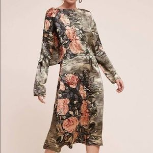 Tracy Reese “lab” x Anthropologie silk slip dress with top